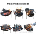 Складные портативные угольные грили для барбекю из титана Fire Pit